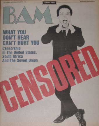 Dead Kennedys Jello Biafra BAM Magazine 1986