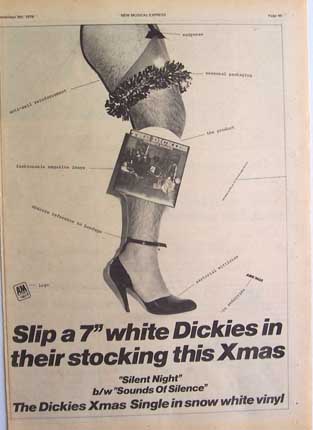 The Dickies - Silent Night Press Advert
