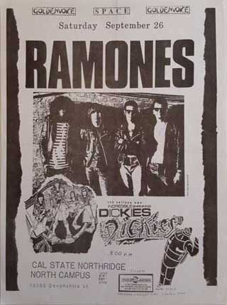 The Dickies - Ramones Flyer 1987