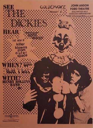 The Dickies 1988 Flyer