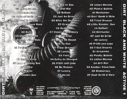 Dirt - Black And White - Germany 2xCD 1996 (Dirt/Skuld/Active - DIRT 4 / SKULD 027 CD / ACTIVE 1) Tray