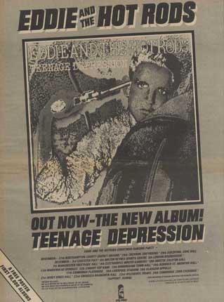 Eddie And The Hot Rods - Teenage Depression LP