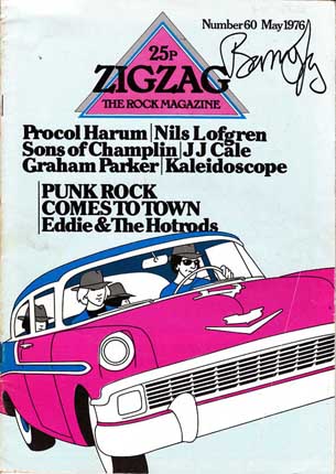 Eddie And The Hot Rods - Zig Zag magazine May 1976