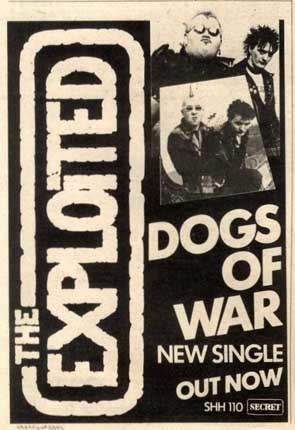 The Exploited - Dogs of War Advert