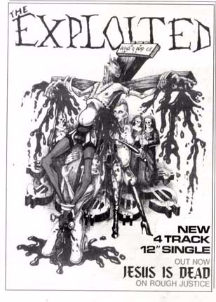 The Exploited - Jesus Is Dead E.P. Advert