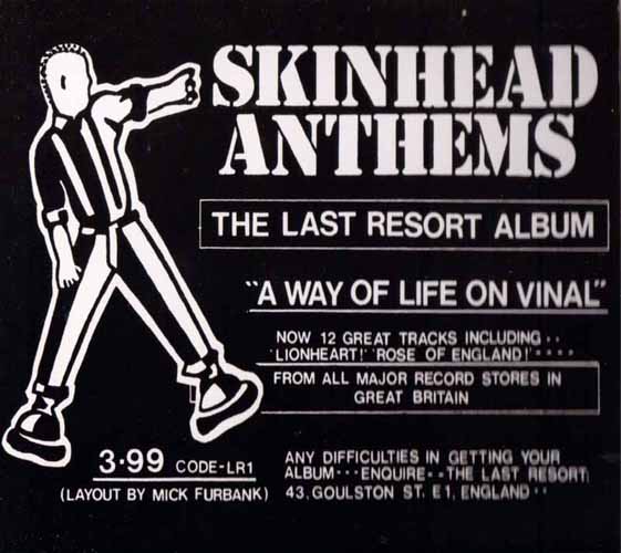 The Last Resort - Skinhead Anthems Poster