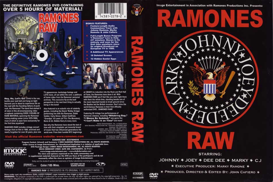 Ramones - Raw - US DVD 2004 (Image Entertainment - ID2278RMDVD)