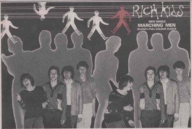 Rich Kids -  Marching Men 7" Advert 1