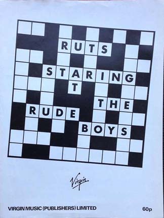 Ruts - Staring At The Rude Boys - Sheet Music