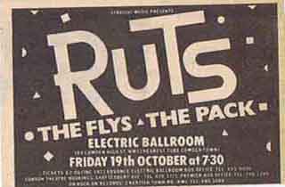 Ruts /The Flys / The Pack - Electric Ballroom 1979