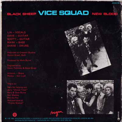 Vice Squad - Black Sheep - UK 7" 1983 (Anagram - ANA16)
