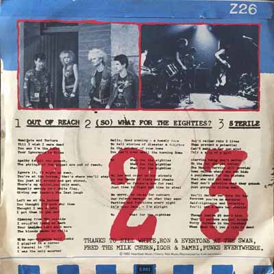 Vice Squad - Out Of Reach - UK 7" 1982 (EMI/Zonophone - Z 26)
