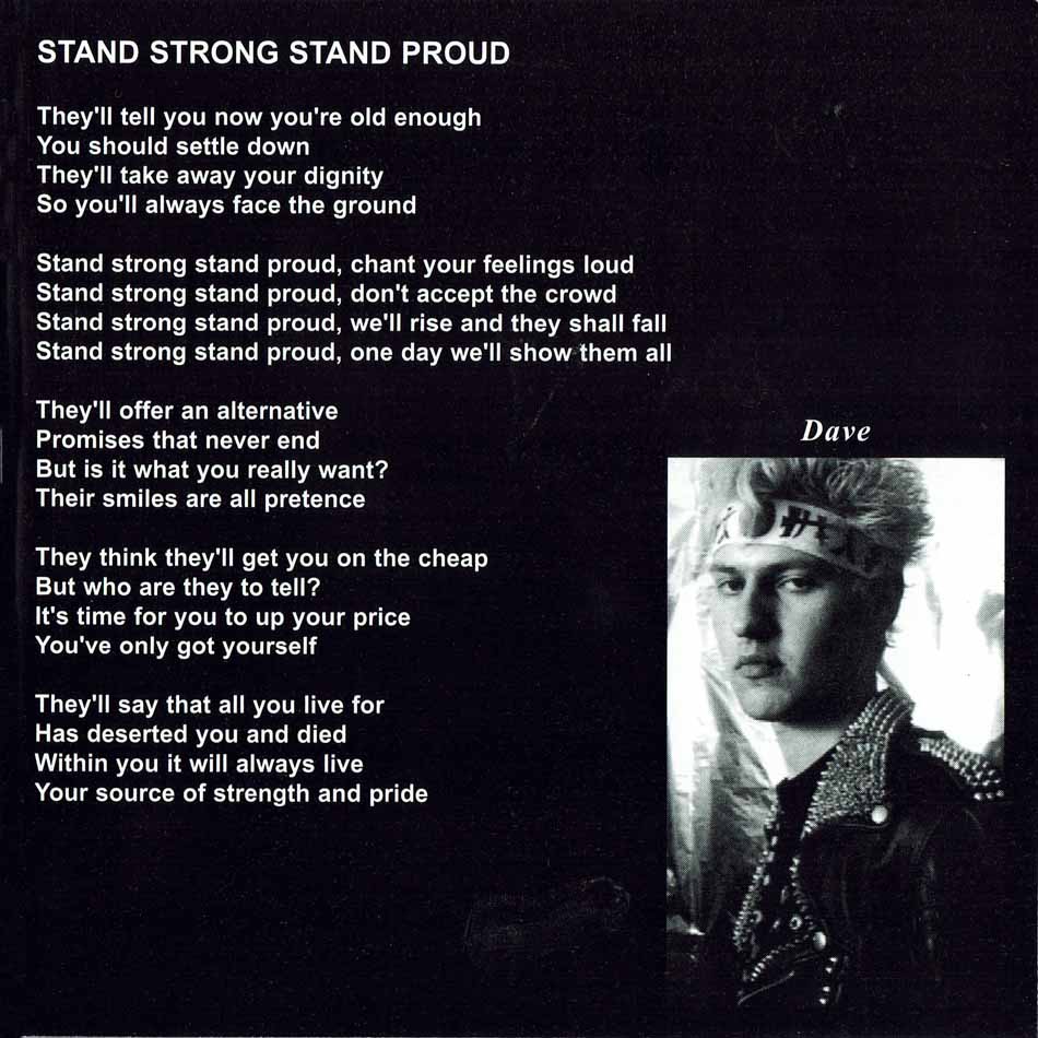 Vice Squad - Stand Strong Stand Proud - UK CD 2000 (Captain Oi! - AHOY CD 156)