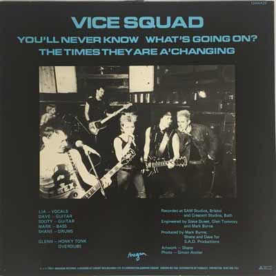 Vice Squad - You'll Never Know - UK 12" 1984 (Anagram - 12 ANA 22)