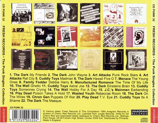 Various - Fresh Records - The Punk Singles Collection - UK CD 1994 (Anagram - CD PUNK 32) 