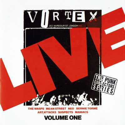 Various - Live At The Vortex - Volume One - UK CD 1995 (Anagram - CD PUNK 68)